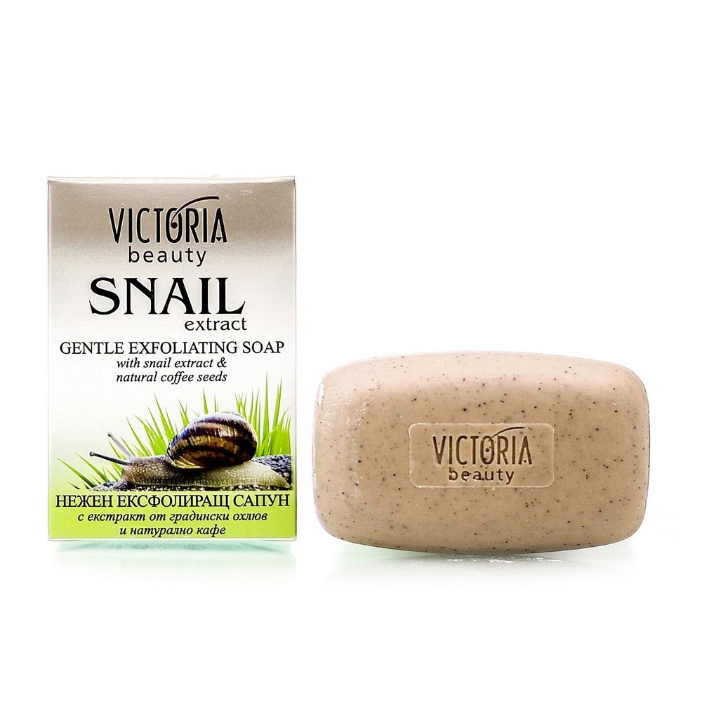 Saponetta alla bava di lumaca e polvere di Caffè 75g Snail Extract Victoria Beauty