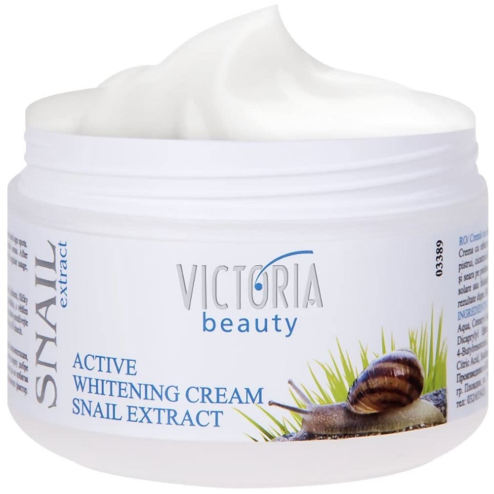 Crema Viso Schiarente alla bava di lumaca 50ml Snail Extract Victoria Beauty