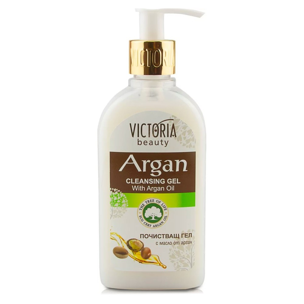 Gel Detergente Viso Struccante con Olio di Argan 200ml Victoria Beauty