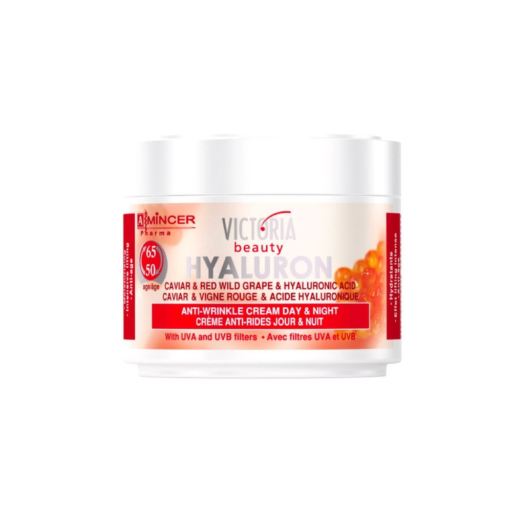 Crema Viso Caviale Uva rossa selvatica e Acido Ialuronico 60-65 Victoria Beauty