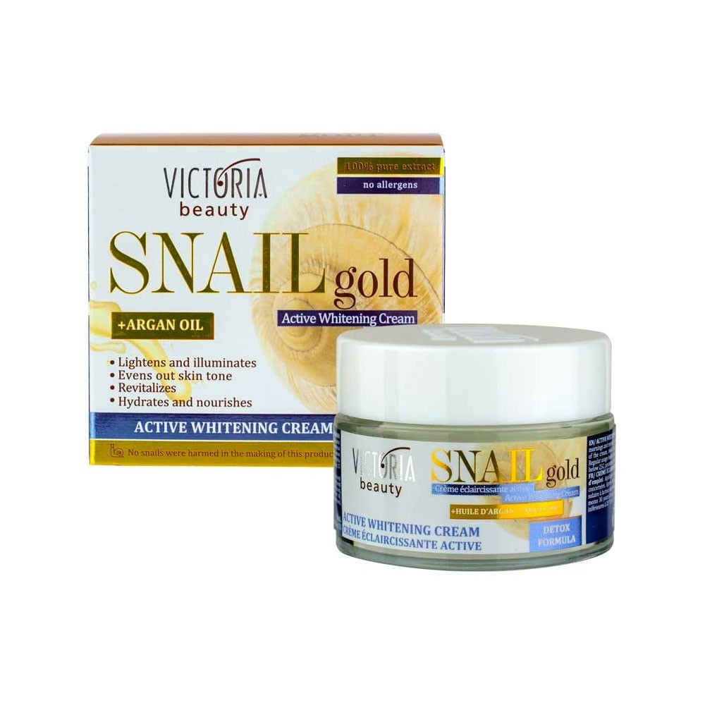 Lightening Face Cream with Snail Extract & Argan Oil 50ml Victoria Beauty