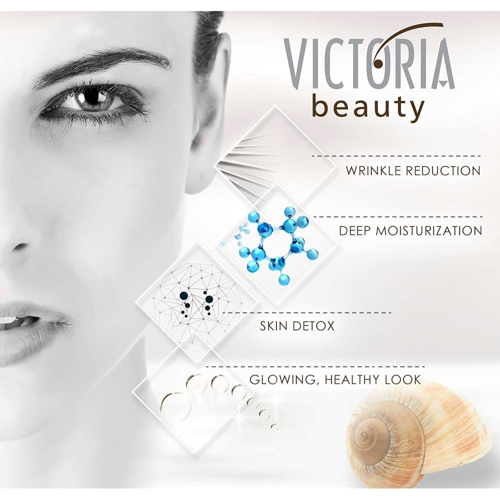 Crema Viso Schiarente alla bava di lumaca & Olio di Argan +SPF25 Snail GOLD 50ml Victoria Beauty