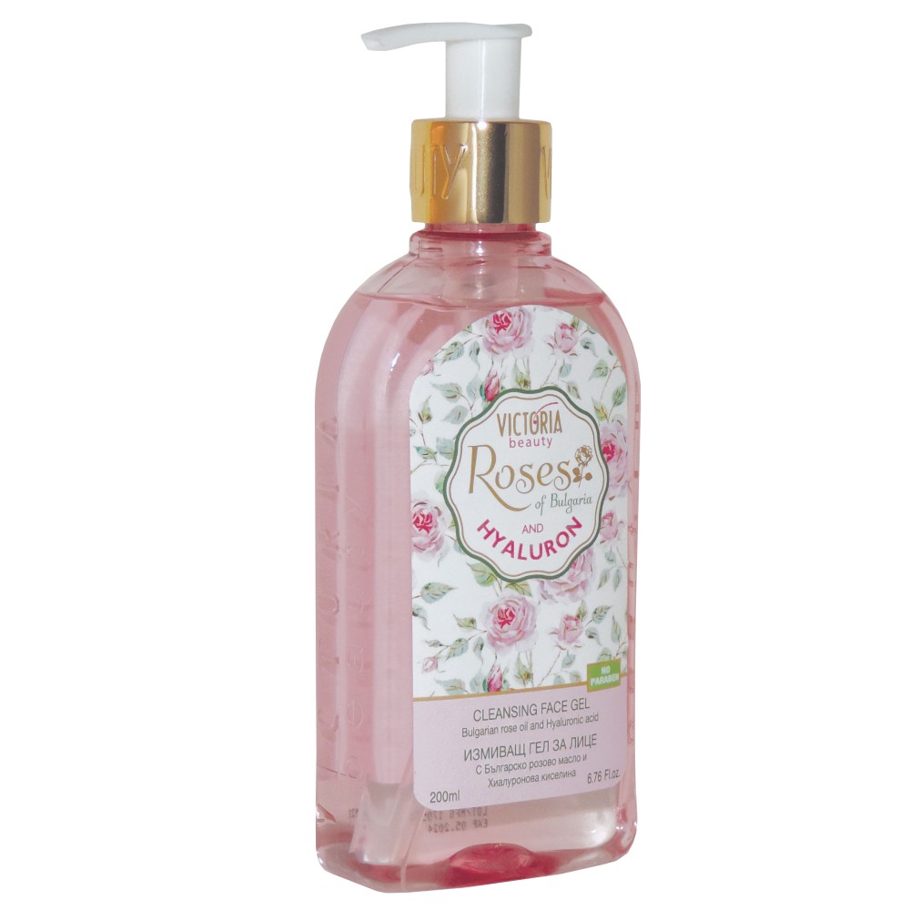 Cleansing gel for face with rose oil 200ml Victoria Beauty