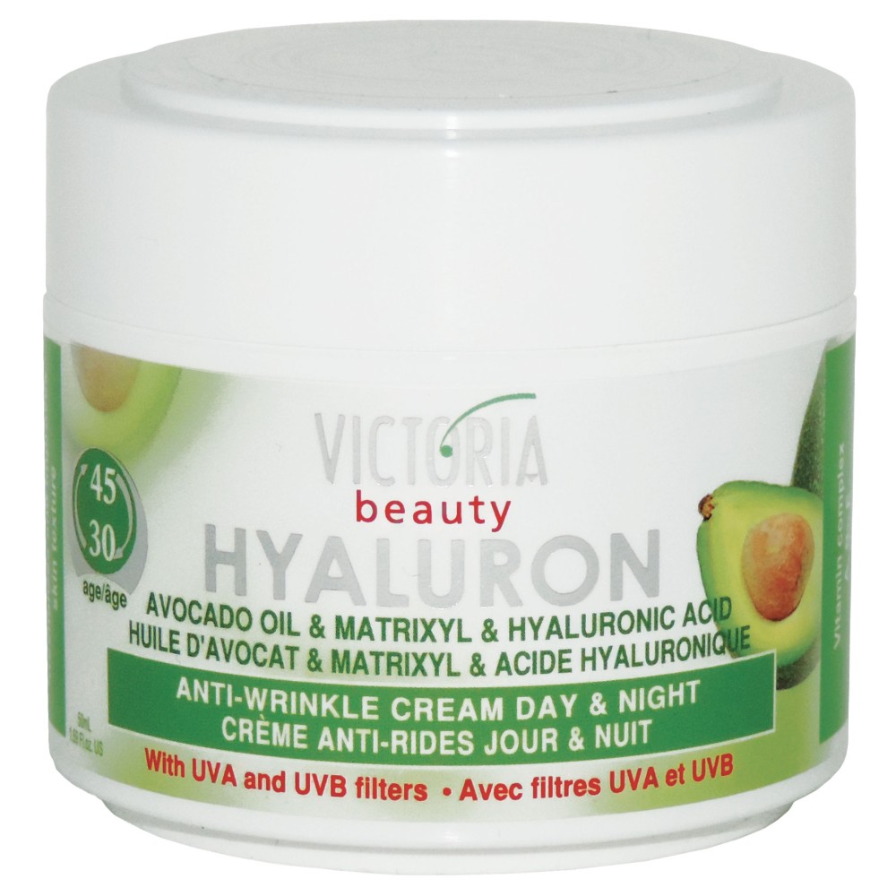 Face Cream Avocado oil Matrixyl Hyaluronic Acid 30-45 Victoria Beauty