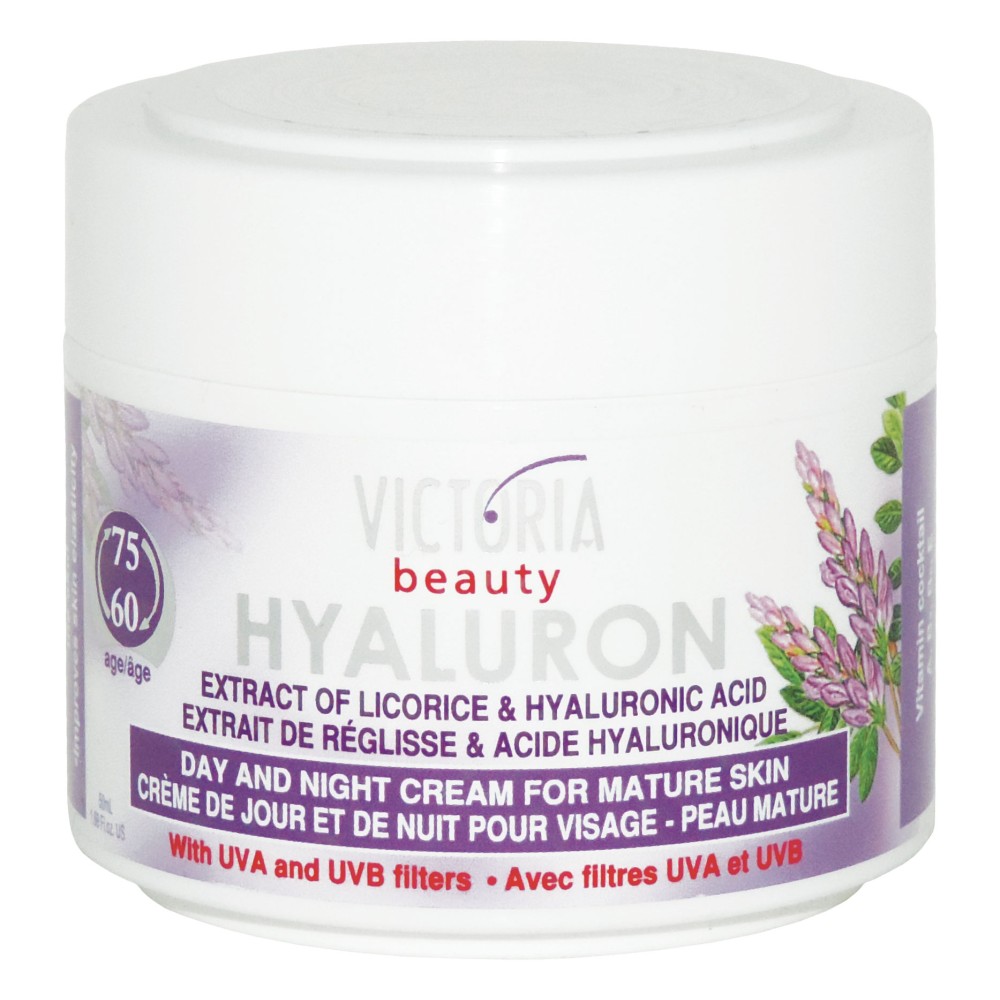 Crema Viso Estratto di Liquirizia e Acido Ialuronico 60-75 Victoria Beauty