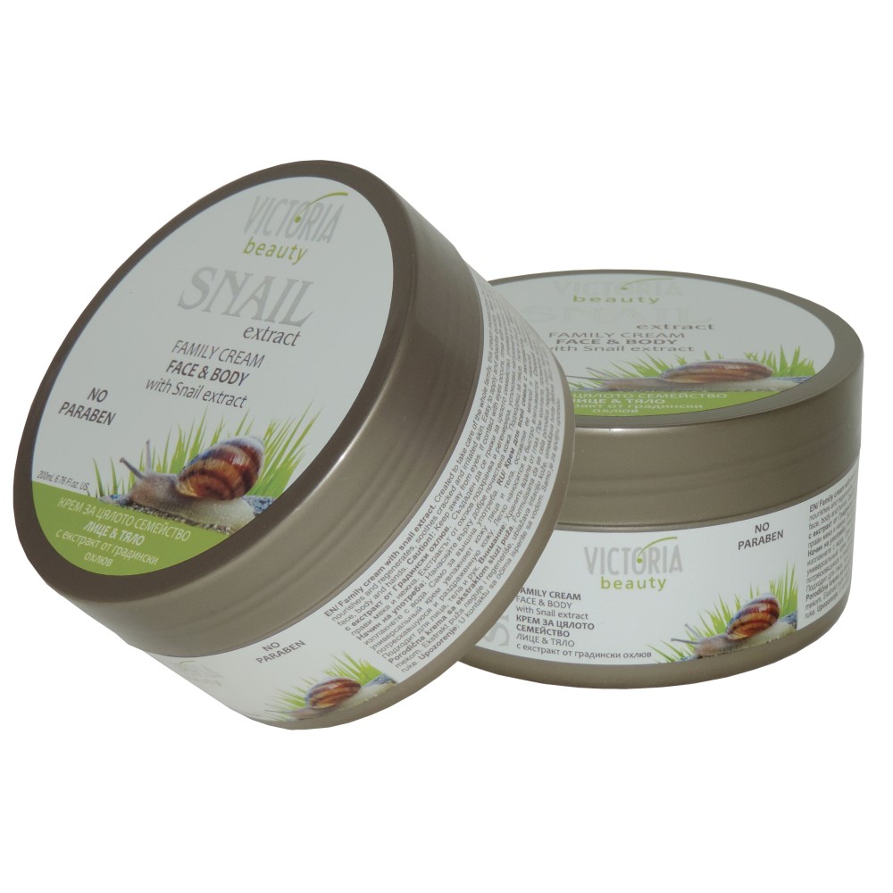 Crema Viso Corpo alla bava di lumaca 200ml Snail Extract Victoria Beauty
