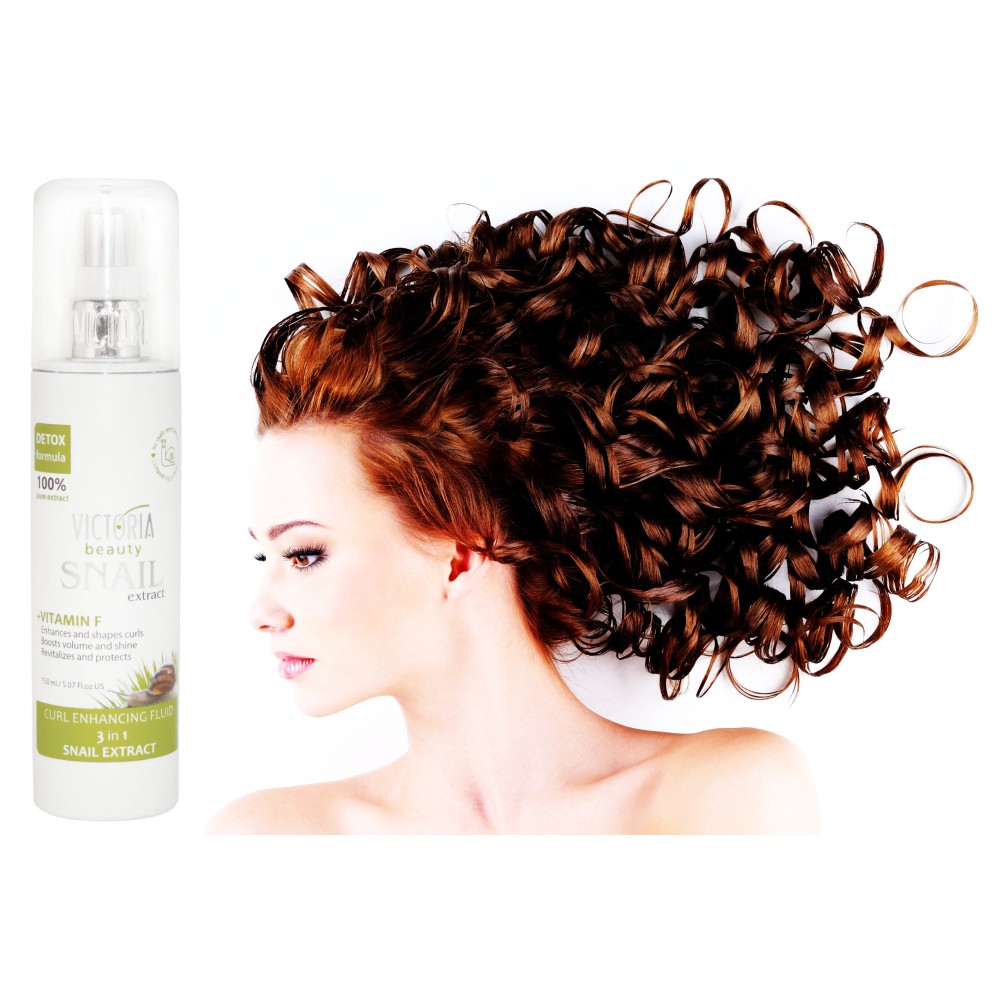 Curly Hair Enhancing Fluid with Snail Extract 150ml Victoria Beauty