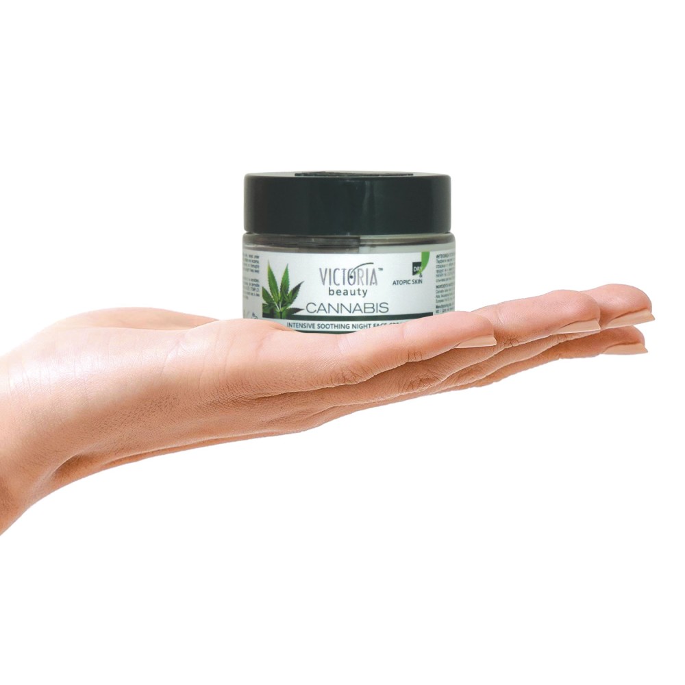 Crema Viso Notte Intensiva Rigenerante e Idratante Victoria Beauty Cannabis 50ml