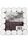 pHofer Living Tealight mini unscented candles in packs of 100 pcs, burning 4 hours, white color. Ideal for tealight lanterns, de