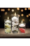 pHofer Floats Ivory Unscented Candles 5cm in packs of 10 pcs, from 2 to 4 hours burning time, ivory color. Perfect for professio