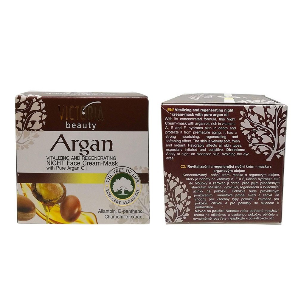 Crema Viso Notte con Olio di Argan Puro Victoria Beauty 50ml