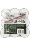 Hofer Tealight 144Pz Maxi 8h Candele Lumini Bianchi Non profumati