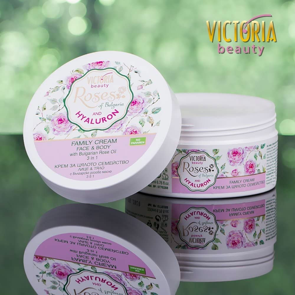 Family Cream Face & Body with Rose oil 200ml Victoria Beauty