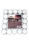 pHotStar Professional Tealight mini unscented candles in packs of 50 pcs, burning 8 hours, white color. Ideal for tealight lante