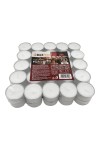 pHotStar Professional Tealight mini unscented candles in packs of 50 pcs, burning 8 hours, white color. Ideal for tealight lante