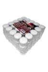 pHotStar Professional Tealight mini unscented candles in packs of 100 pcs, burning 8 hours, white color. Ideal for tealight lant